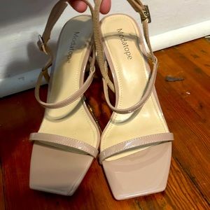 Women’s Nude Heels, Worn Once, Size 7